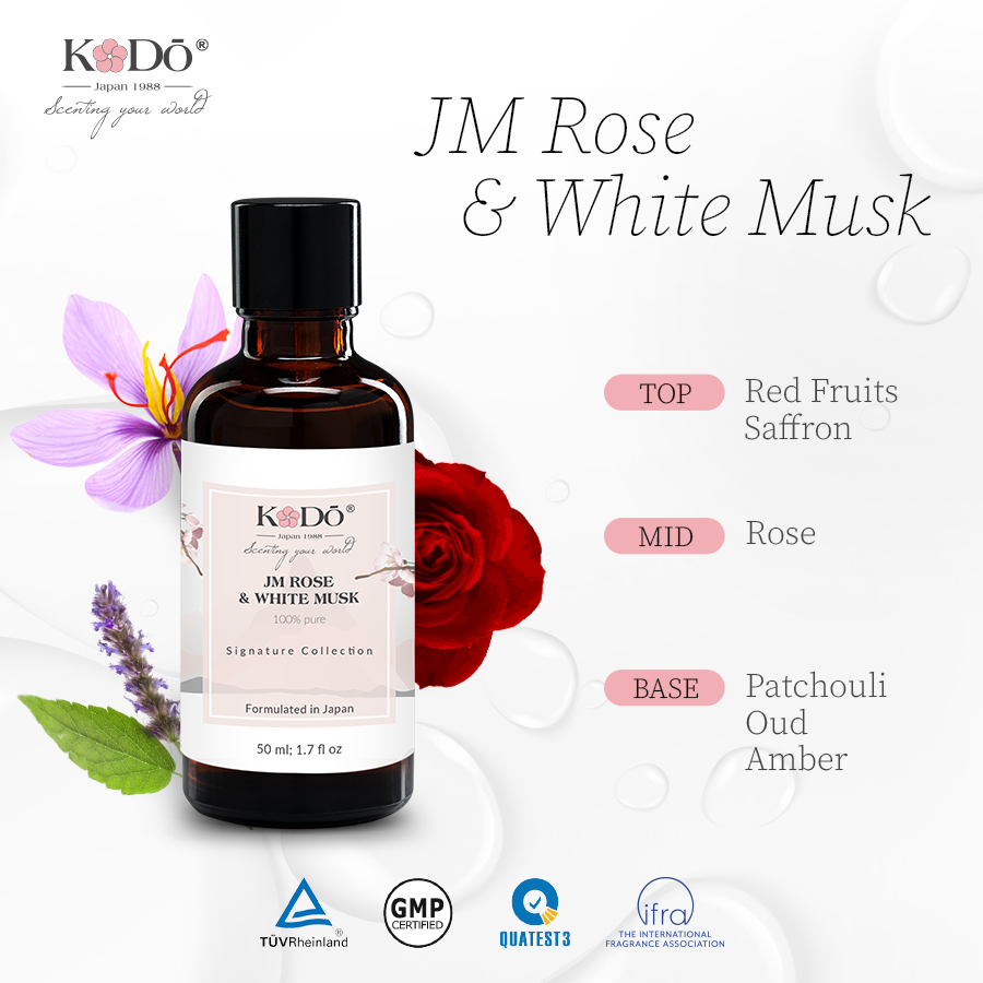 Tinh dầu Kodo Jm Rose White musk 01