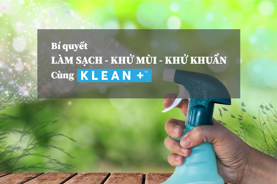 Làm sạch khử khuẩn cùng Klean Plus
