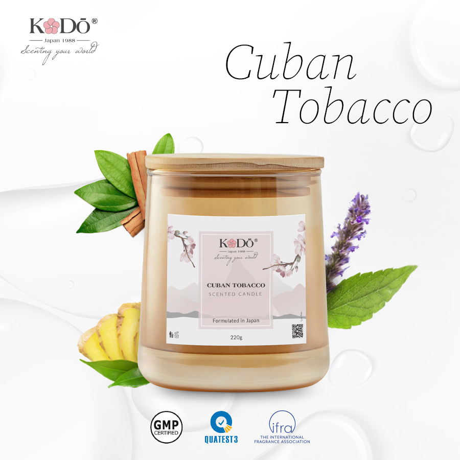 Nến thơm tinh dầu nước hoa Cuban-Tobacco